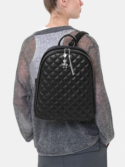 113-551-31-4 Рюкзак женский черный Portofiano 