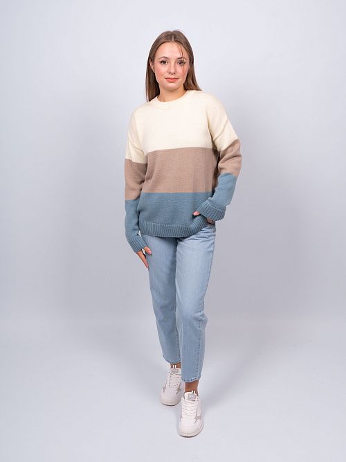 EB30121 Джемпер женский серо-голубой VERY NEAT 