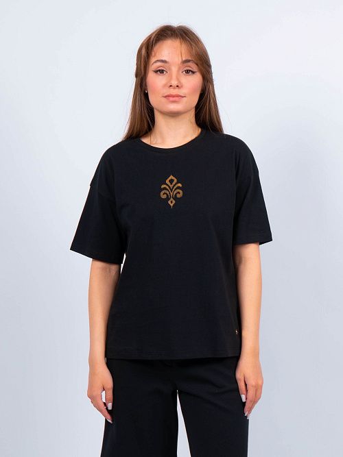 ЕВТ3185/1 Футболка женская черный VERY NEAT 