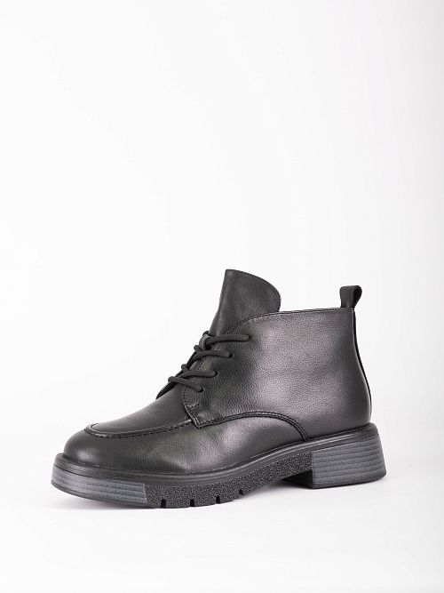 XUS-52509-6A-KW Ботинки женские натуральная кожа черный Madella 