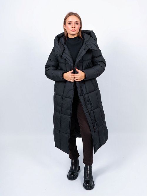 GWD4621I-G901 Пальто женское черный ICEbear 