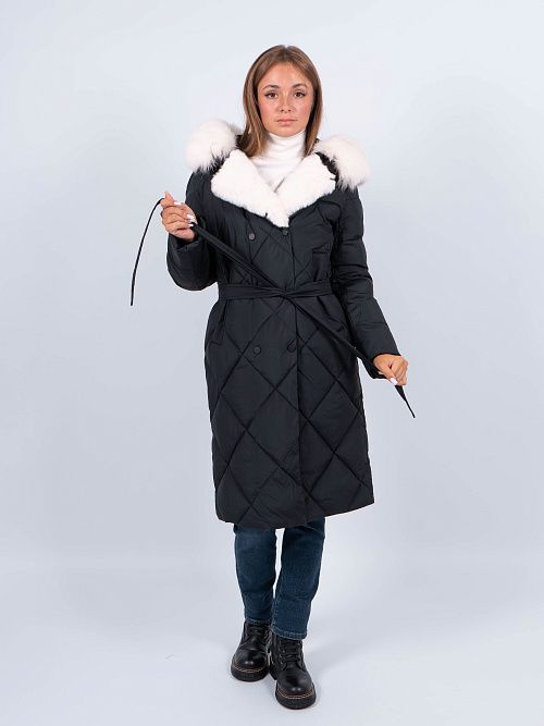 GWD3925I-G901 Пальто женское черный ICEbear 