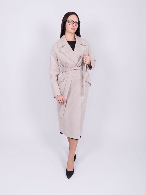 KR-296-рубчик-3 Пальто женское бежевый 365 