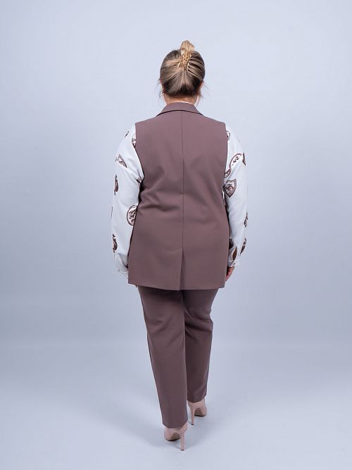 L232-6116-62/76 Жилет классический женский какао LADY SHARM 