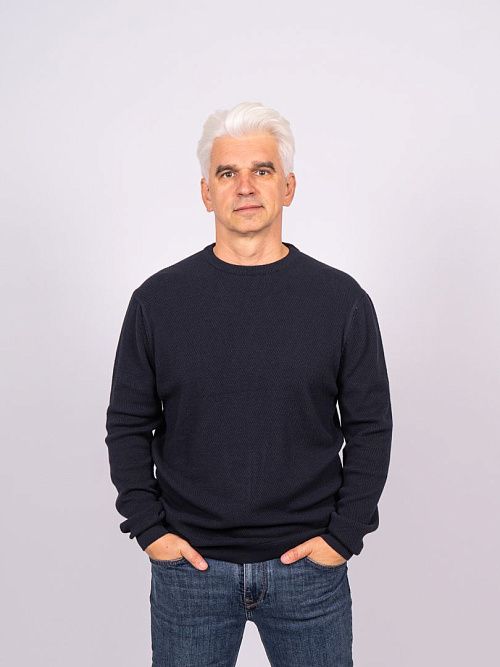 823-0752.O019.Y001.L.B0301 Джемпер мужской синий LUXOR 