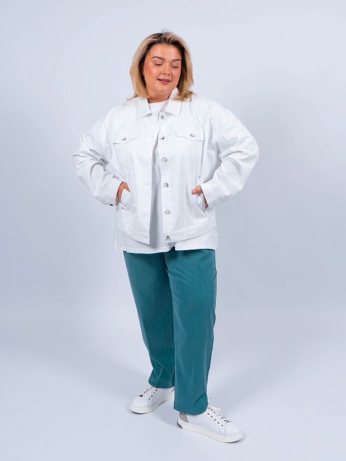 41-100036-1636-01 Деми куртка женская белый КЛЮКVА 