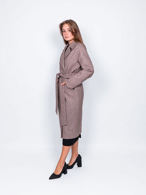 KR-227B/6-STR Пальто женское бежевый 365 