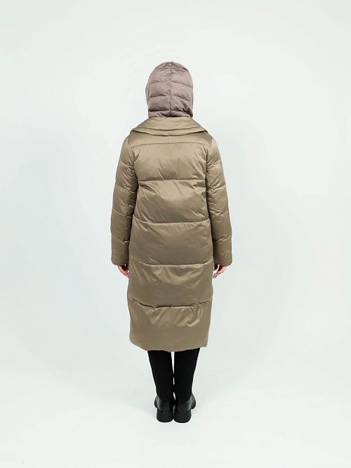 9719/4 Пальто женское зеленый Baimuni 