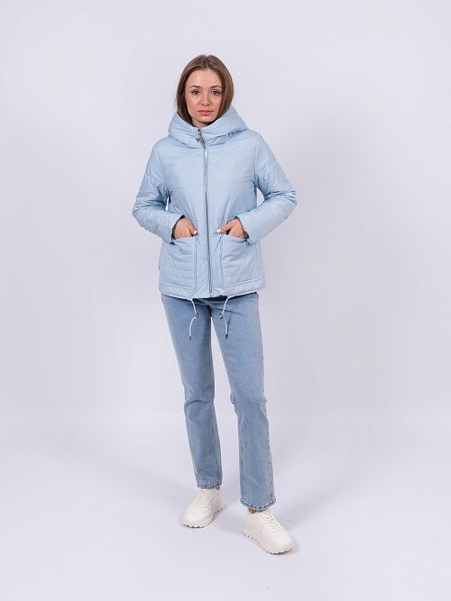 5253-485 Куртка женская голубой ICEBEAR 