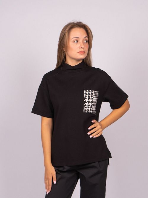 242020 Блузка женская черный MIRA MIA 