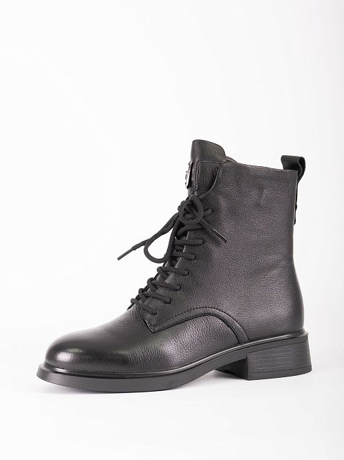 JA238-H1387-1 Ботинки женские натуральная кожа черный 365 