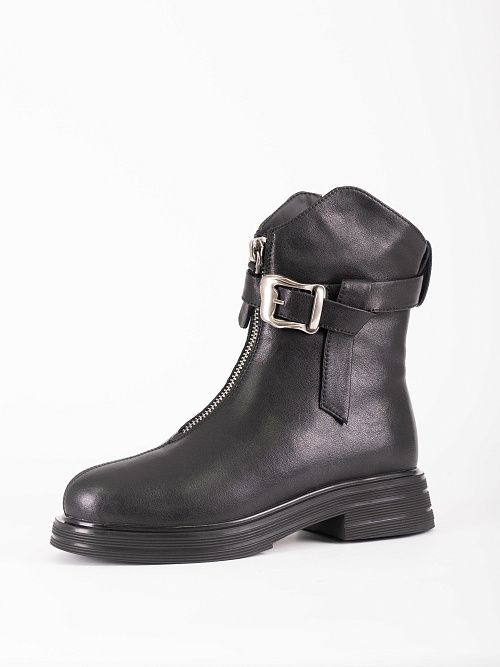 JA270-S361-TP367M Ботинки женские натуральная кожа черный 365 