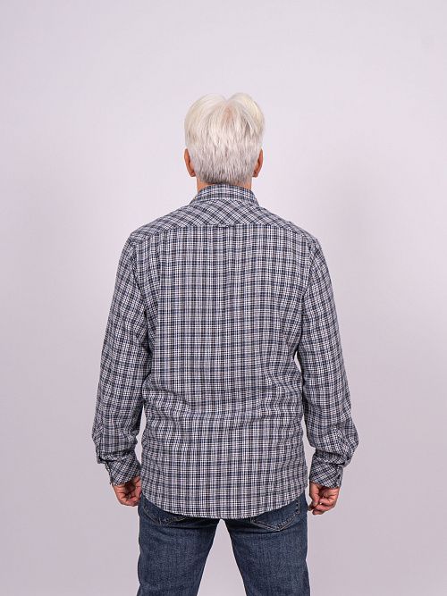 820-1250.P045.Y002.L.XB0301 Рубашка мужская синий LUXOR 