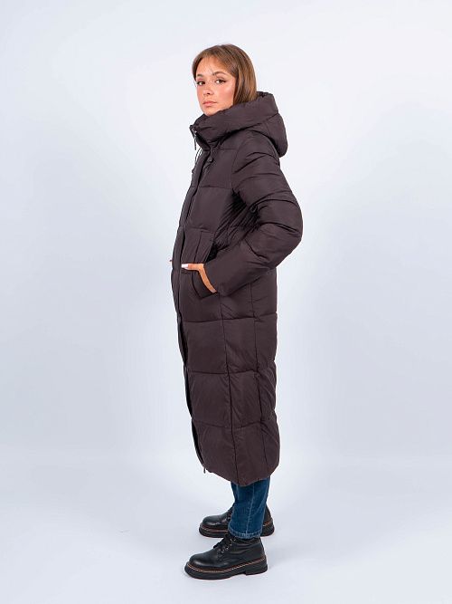 GWD4502I-G163 Пальто женское темно-коричневый ICEbear 