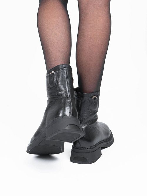 JA266-K415-1ZM Ботинки женские натуральная кожа черный 365 