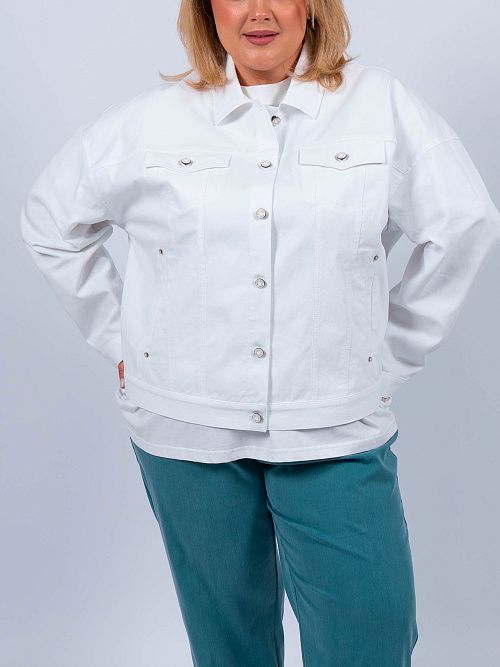 41-100036-1636-01 Деми куртка женская белый КЛЮКVА 