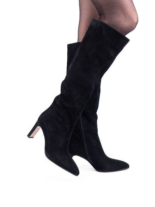 NE007D-H555-2 Сапоги женские натуральная кожа черный 365 