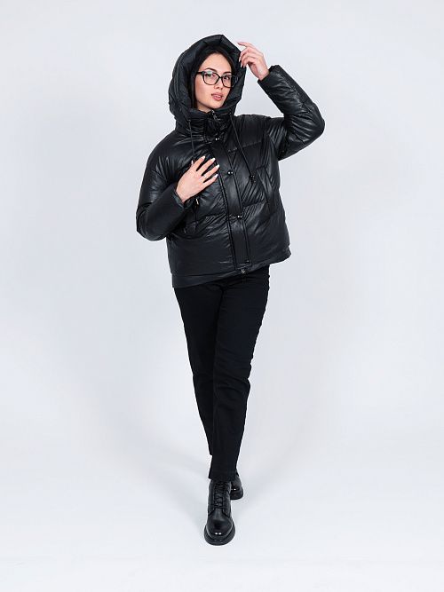 7899/15 Куртка женская черный Baimuni 