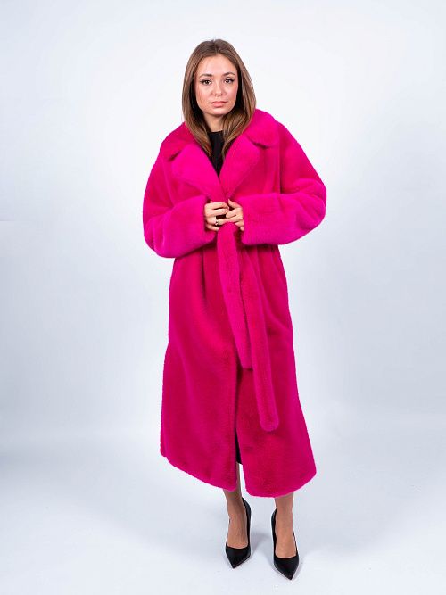 25-ELSX-002-1 Шуба женская фуксия Sempati 