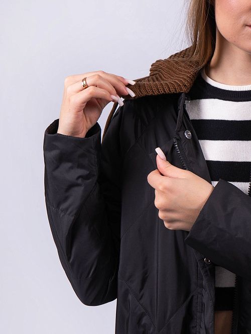 5233-901 Куртка женская черный ICEBEAR 