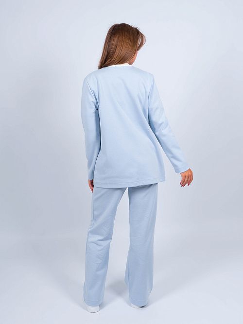 ЕВТ3188/ Жакет женский хлопок голубой VERY NEAT 