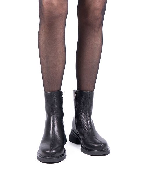 JA210-M445-P1315 Ботинки женские натуральная кожа черный 365 