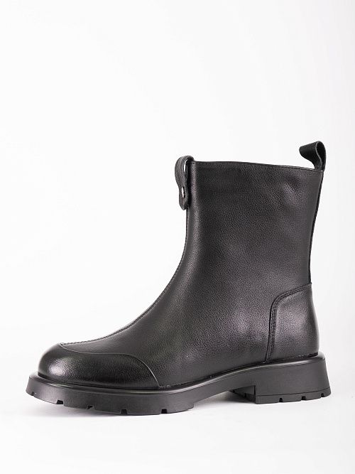 H704-W146-17 Ботинки женские натуральная кожа черный 365 