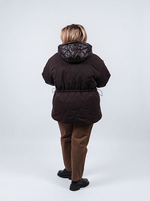 7616D Куртка женская черный Baimuni 