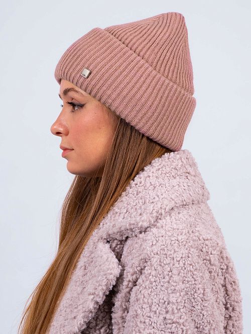ЗЕТА Шапка женская пудровый MISKORKI 