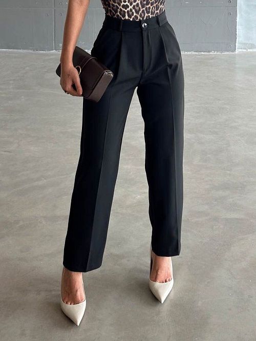 4118 Брюки женские черный GIRL 