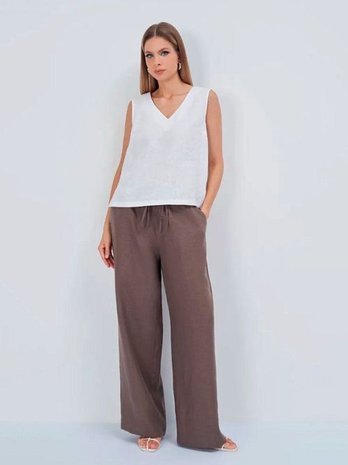 52117-БЛ Блузка женская белый ELECTRA STYLE 