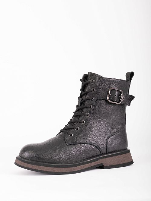 XMG-52782-9A-KW Ботинки женские натуральная кожа черный Madella 