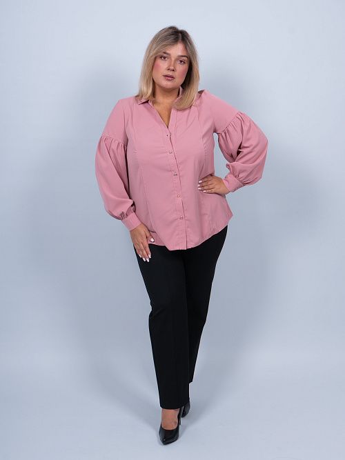 Леонардо Блузка женская пудра ZAR STYLE 