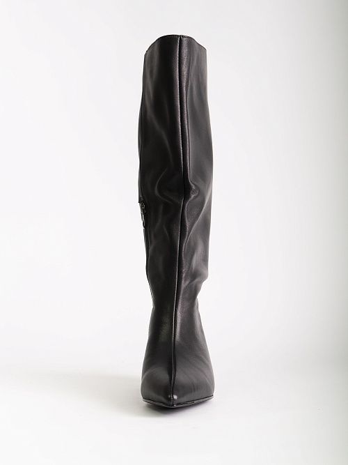 NE092F-Q811-P8008 Сапоги женские натуральная кожа черный 365 