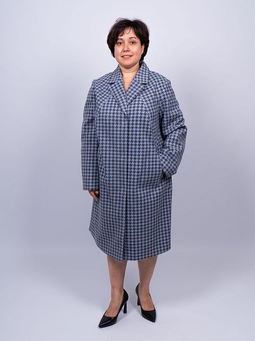 Пальто Богема женская синий ZAR STYLE 