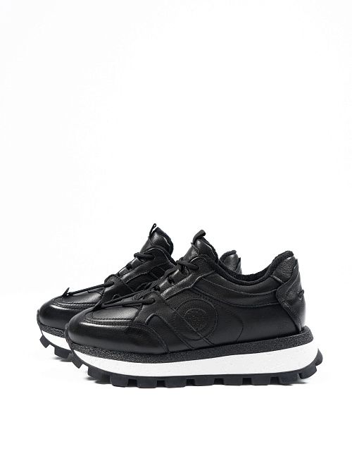 8330-RA6115-1 Полуботинки женские натуральная кожа черный 365 