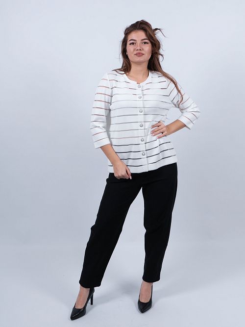 L232-31214-54/1 Жакет женский белый LADY SHARM 