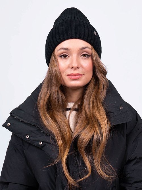 НЕЛЛИ Шапка женская черный ELITE LINE 