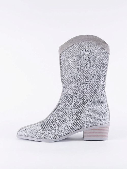 NE113-H622-598 Ботинки женские летние серый 365 