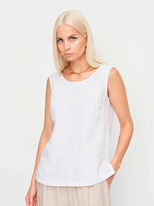 52134-БЛ Блузка женская белый ELECTRA STYLE 