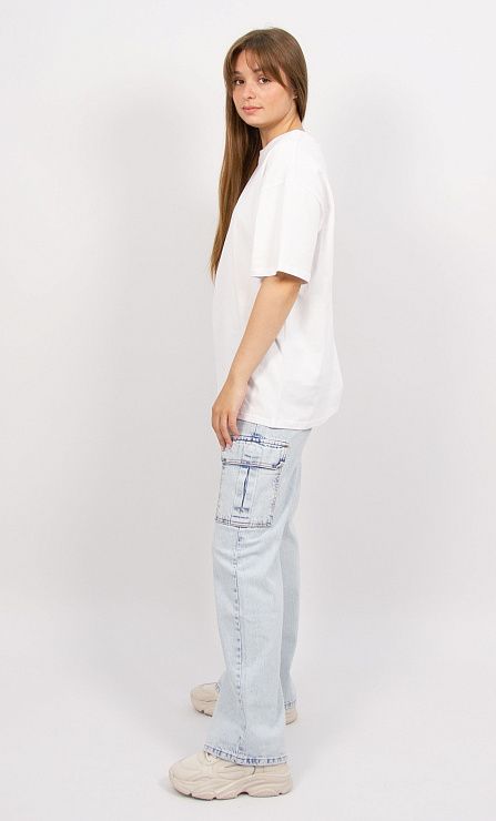 9007 Футболка женская белый ИРИНА 