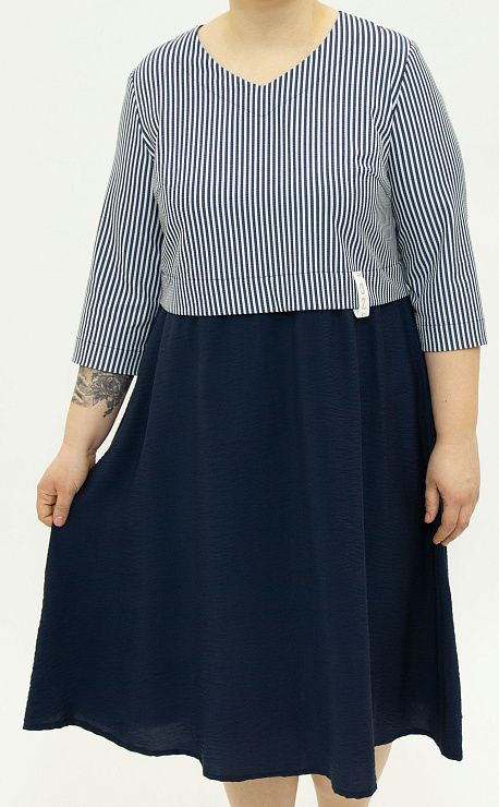 231-13613-1-66 Платье женское синий LADY SHARM 