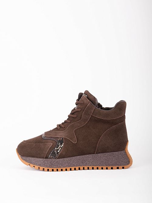 AR079-L78-2ZM Ботинки женские натуральная кожа коричневый 365 