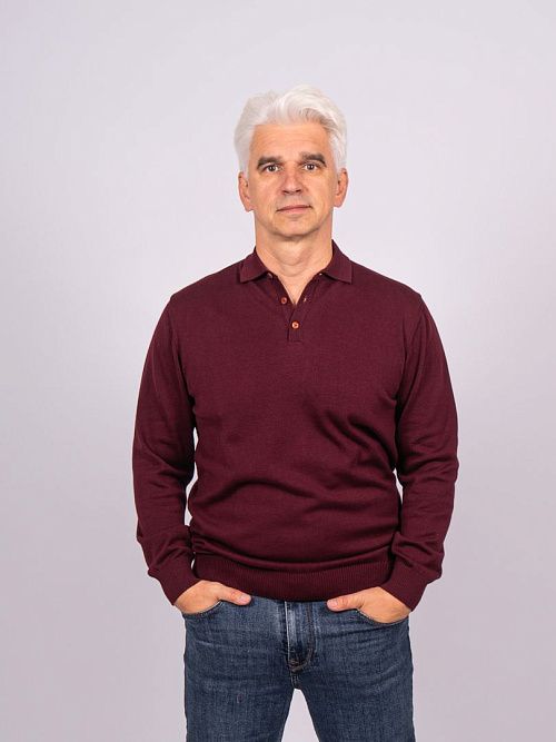 823-0605.O019.Y001.L.P0581 Поло мужское бордовый LUXOR 