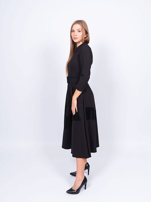 246031 Платье женское черный MIRA MIA 