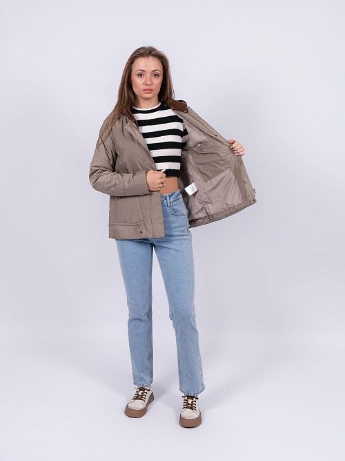 5233-862 Куртка женская оливковый ICEBEAR 