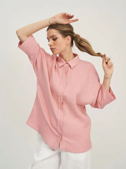 7728-ИЛ23 Блузка женская темно-розовый ELECTRA STYLE 