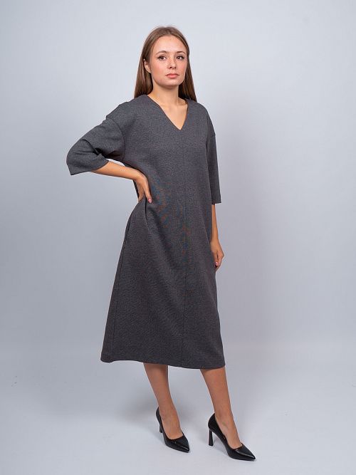EBT5037 Платье женское серый VERY NEAT 