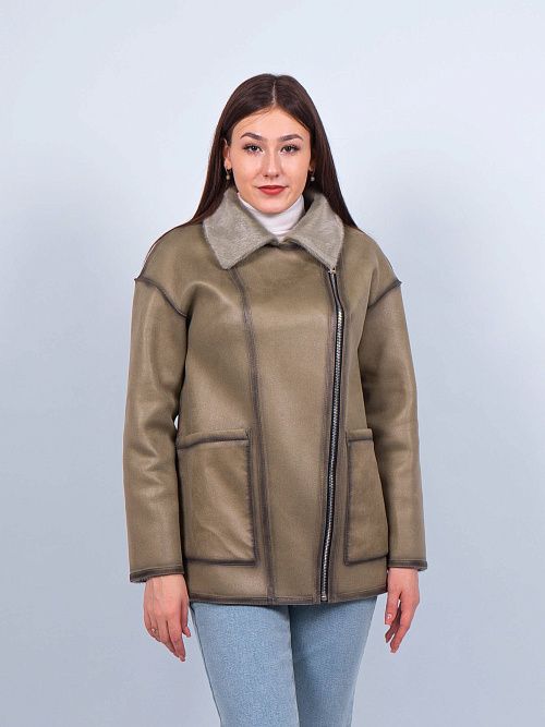 W9586/1 Дубленка женская Baimuni 