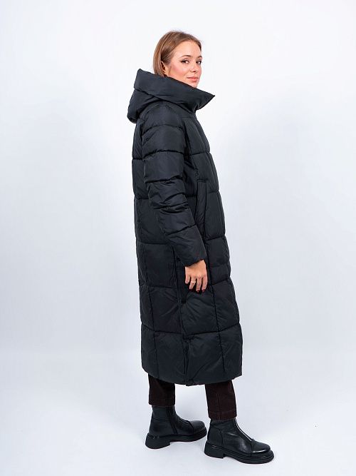 GWD4621I-G901 Пальто женское черный ICEbear 